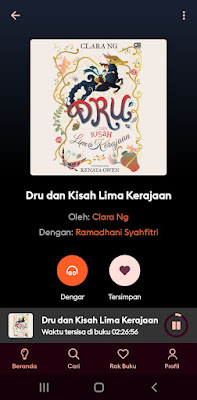 buku dru dan kisah lima kerajaan yang ada di storytel ini adalah karya clara ng