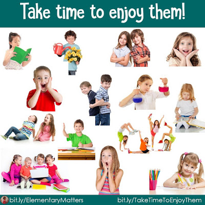 Teaching can be crazy busy! In fact, it's easy to get discouraged by all the extra meetings and expectations for teachers these days. Here's my best advice: Take time to enjoy them! Here's how!