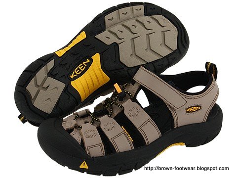 Brown footwear:MU85527
