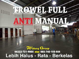 Jasa trowel cor lantai gudang pabrik sewa trowel