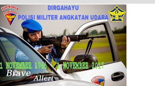 Dirgahayu Polisi Militer TNI AU ke-71