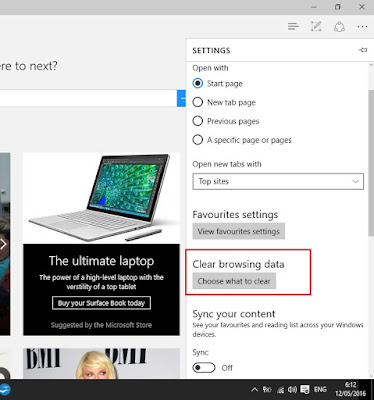 Reset Microsoft Edge di Windows 10