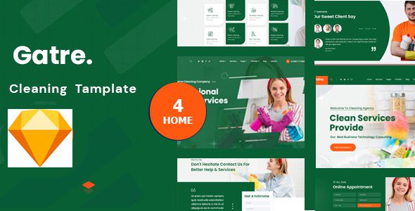 Best Cleaning Sketch Template