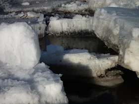 jää, tulva, kevät, jäälautat
