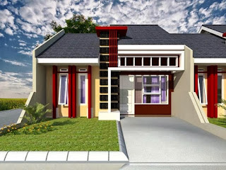 Desain rumah minimalis modern 1 lantai type 45