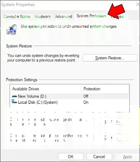 إصلاح استعادة النظام لا يعمل في الويندوز (System Restore)