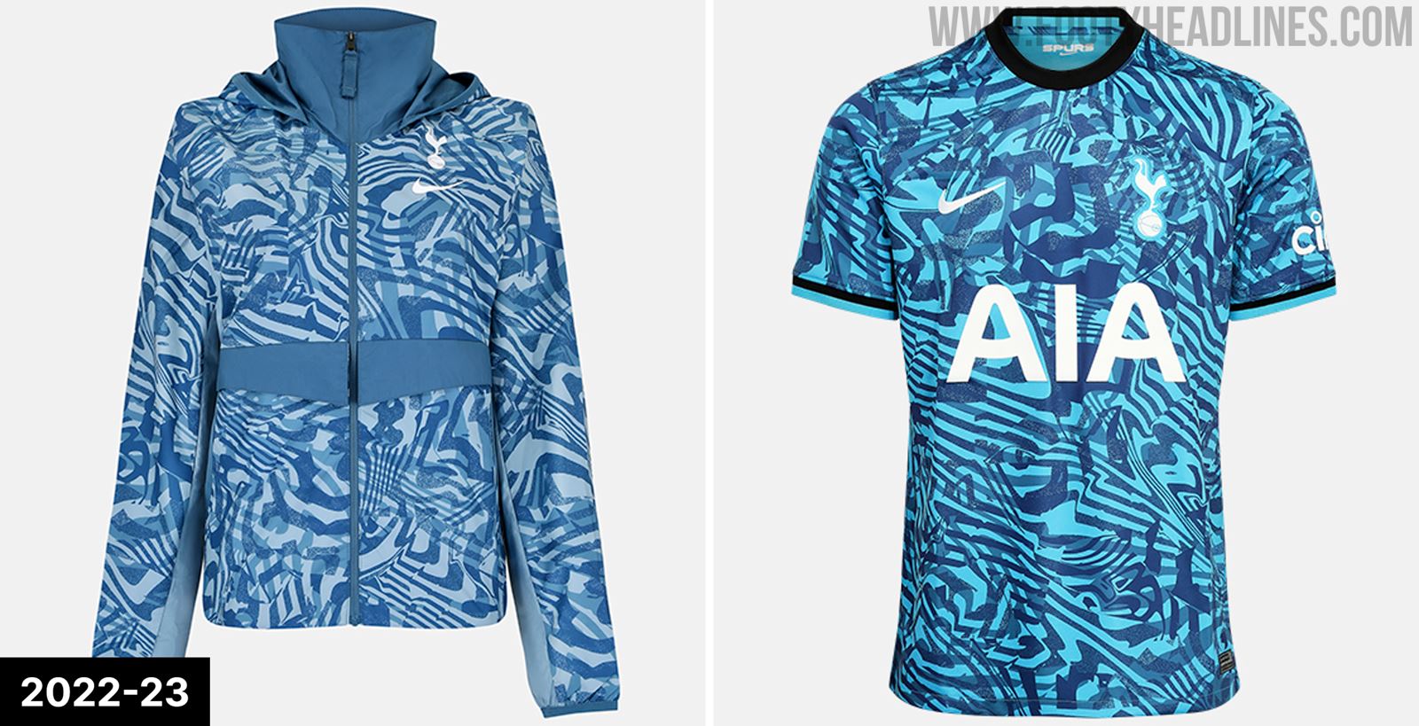 The new 23/24 official Tottenham home kit is officially out and I'm loving  the new name/number groovy Nike font! : r/coys