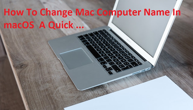 How to change your Mac's default computer name.