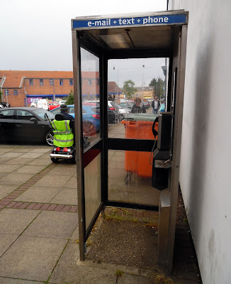 This Brigg town centre public telephone call box is facing removal - June 2019 - do to little use