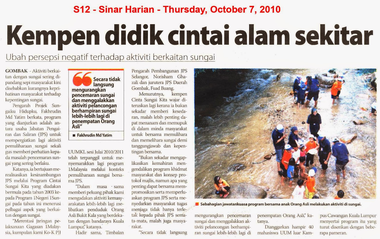 Masalah Pencemaran Alam Sekitar Di Malaysia Surat Khabar