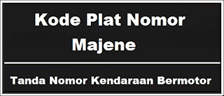 Kode Plat Nomor Kendaraan Majene