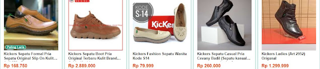 harga sepatu kickers original pria import