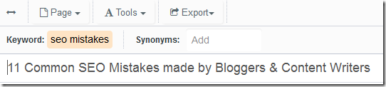 common seo mistakes in page title
