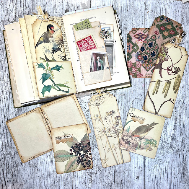 Using Edith Holden Book Images For Tags & Journalling Cards