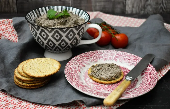 Easy Mushroom and Chestnut Pâté with oatcakes