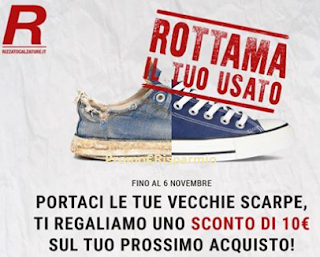 Logo Rottama le tue scarpe e ricevi un buono sconto da 10 euro