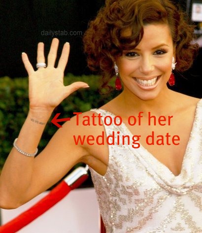  now has to have the wedding date she had TATTOOED ON HER BODY removed