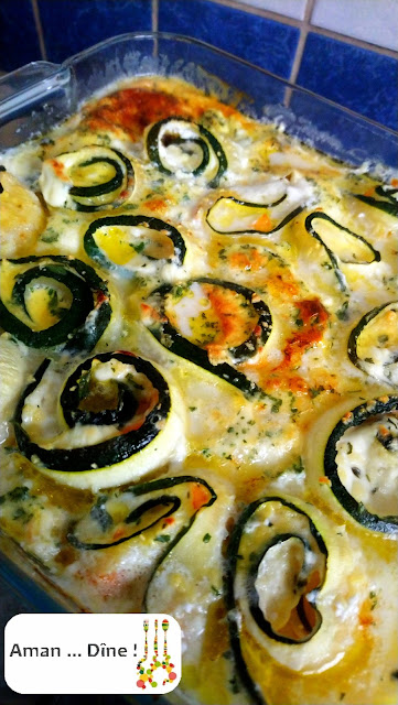 Clafoutis de courgettes au saumon fumé