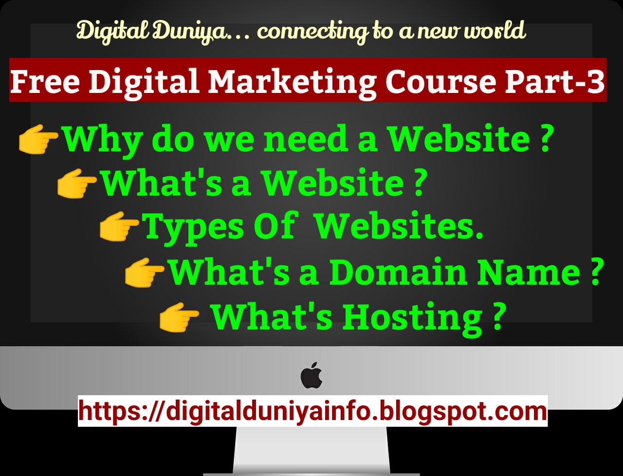 What is website, What is domain & What is hosting