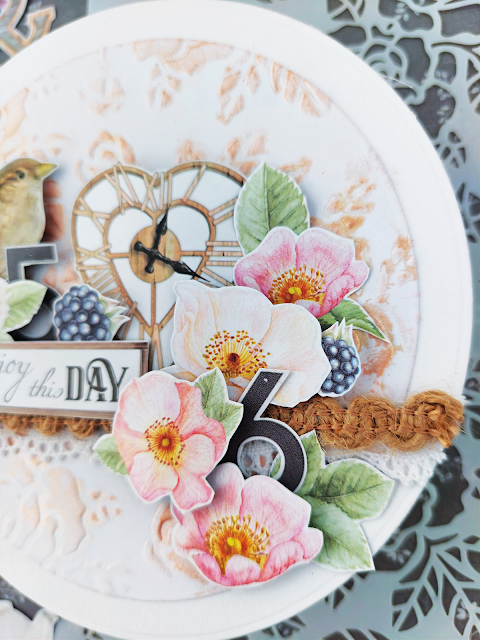 Ciao Bella Paper Sparrow Hill Collection - circle card ideas by Lou Sims