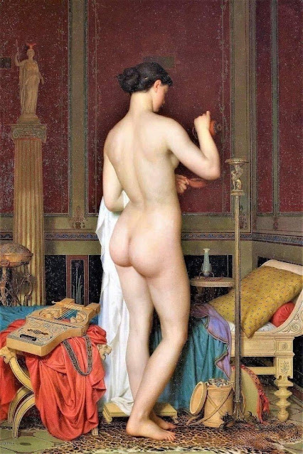 tranh vẽ thiếu nữ nude
