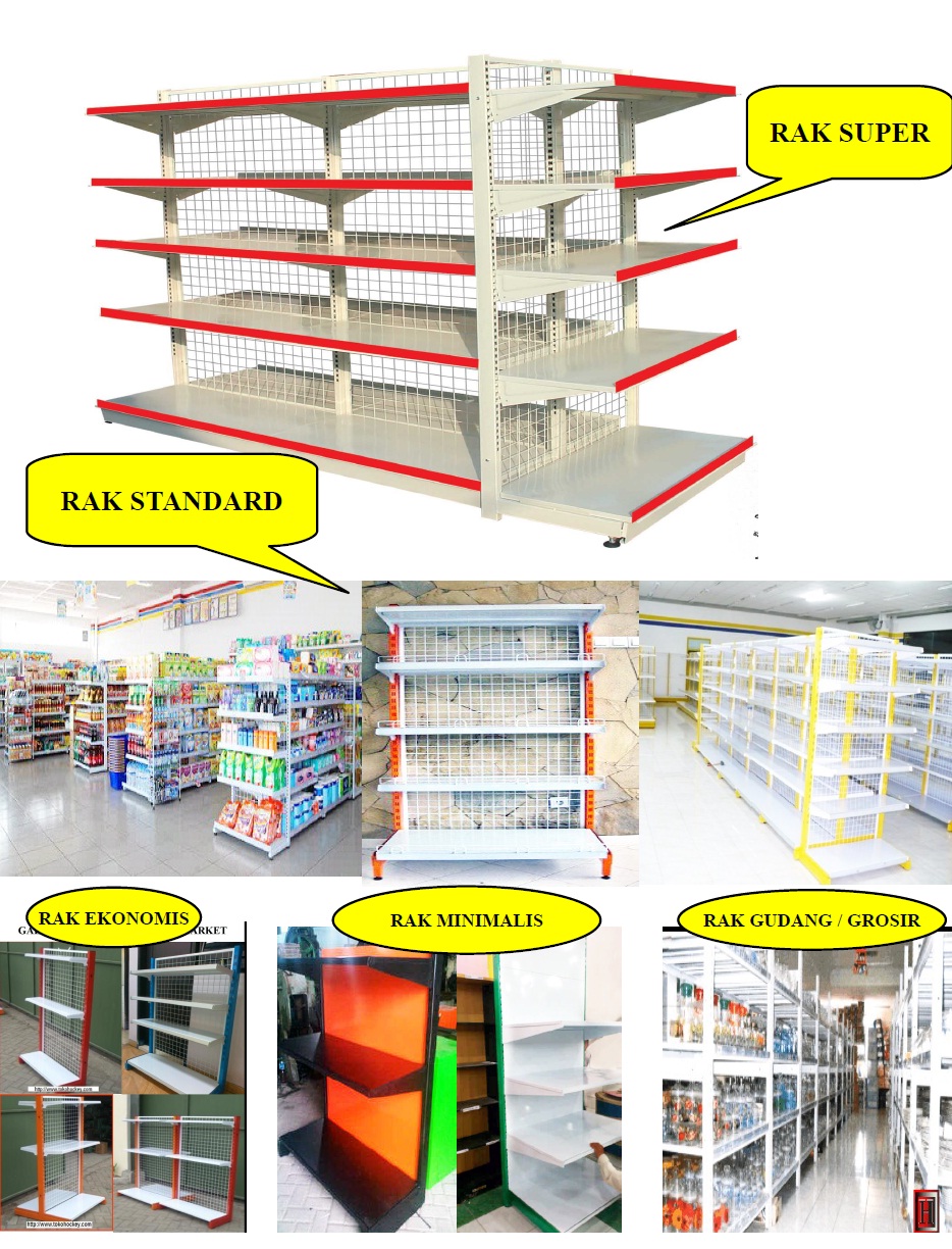 harga rak  supermarket harga rak  minimalis full plat besi