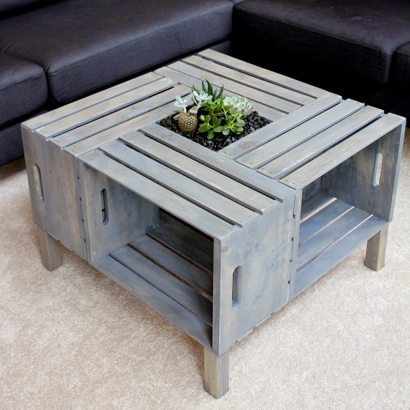 homevolution: DIY Crate Coffee Table