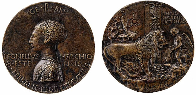 medallón de Pisanello para Leonelo de Este
