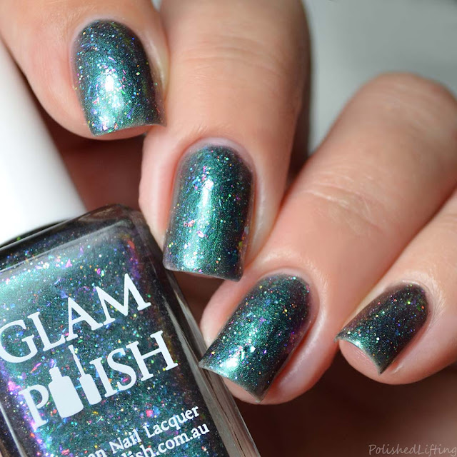 green multichrome nail polish