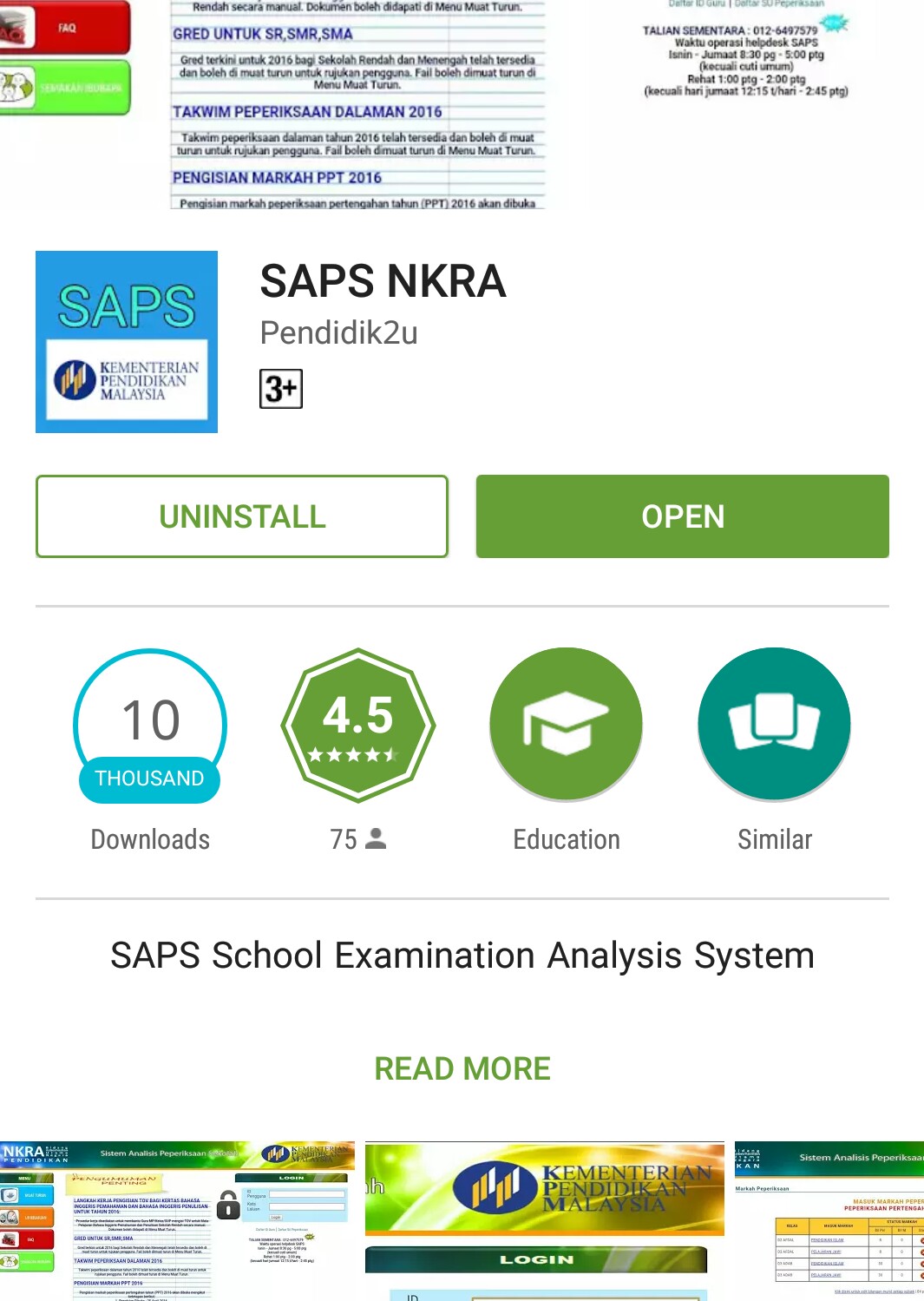 Muat Turun Aplikasi SAPS NKRA di Playstore - Pendidik2u
