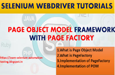 Page Object Model in Selenium WebDriver