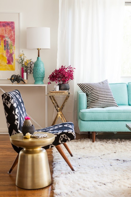 bri emery, living room, west elm rug, design, inspiration