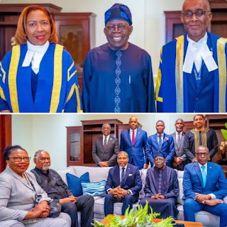 President Tinubu with OECS leaders launching scholarship programme