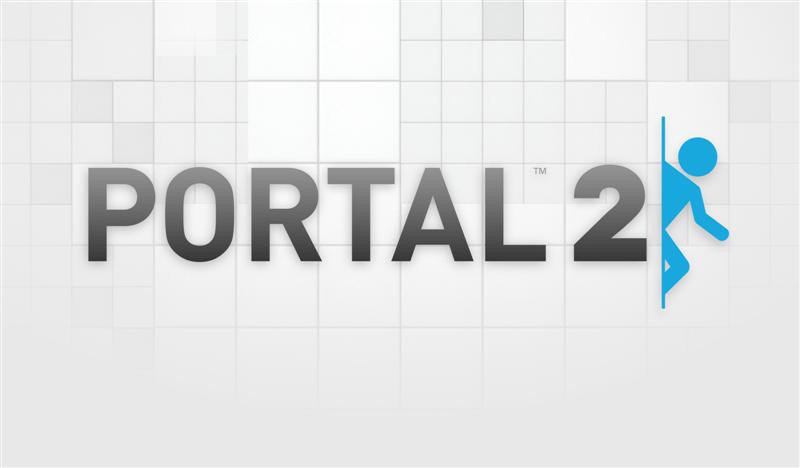 portal 2 logo. portal 2 logo wallpaper.