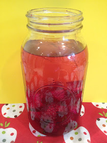 Chopped red beets in a mason jar