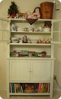 Whole Christmas cabinet