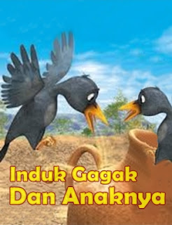 Induk Burung Gagak dan Anaknya  Cerita Dongeng Indonesia