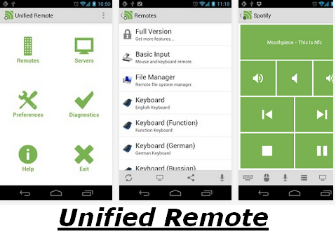 Unified Remote for Android Smartphones