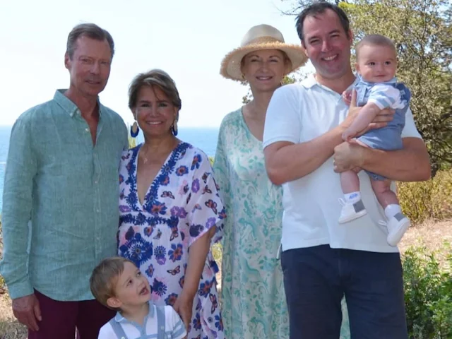 Duchess Maria Teresa, Prince Guillaume, Princess Stephanie, Prince Charles, Prince Francois, Princess Alexandra, Princess Amalia