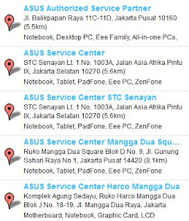 Service Center ASUS jakarta