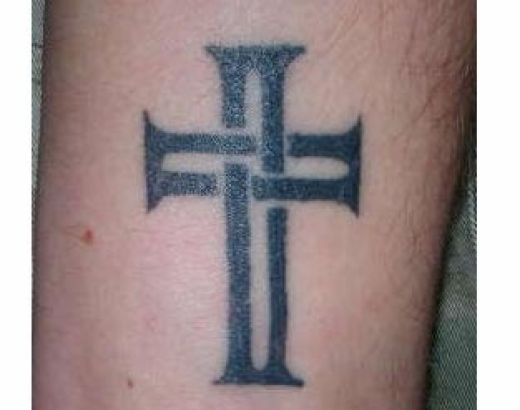 The tribal cross tattoo provides many variations of the cross design