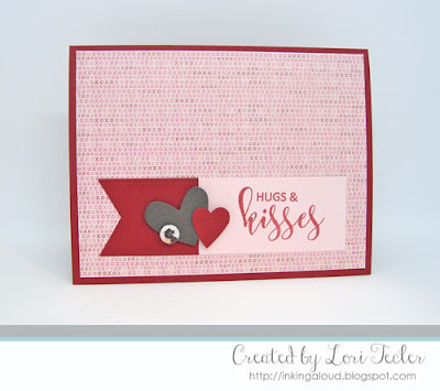 Hugs and Kisses card-designed by Lori Tecler/Inking Aloud-stamps from Avery Elle