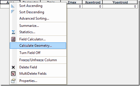 calculate geometry