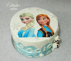 Tarta de Frozen con fondant 2