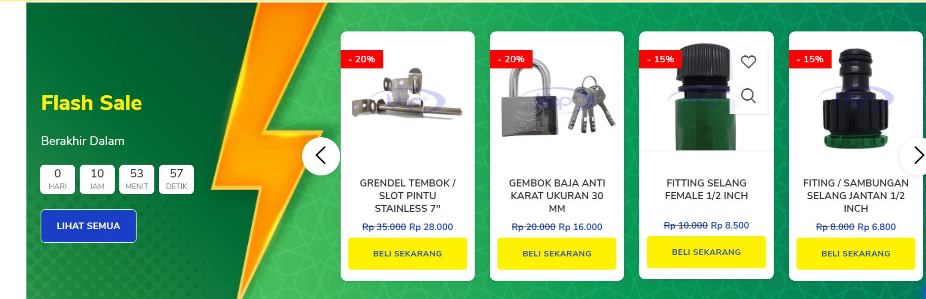 Belanja Bahan Bangunan online