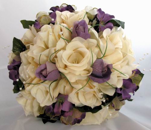 dark Purple wedding bouquets