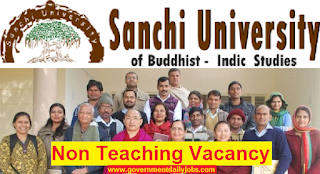 Sanchi University Recruitment 2017 Apply 109 Non Academic Posts