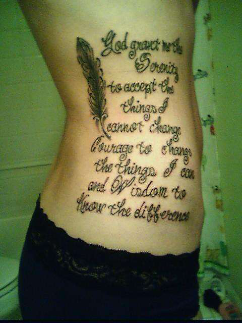 Serenity Prayer Tattoo