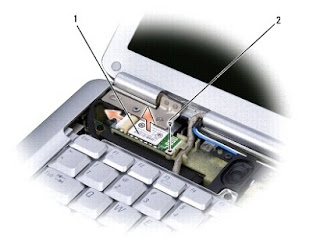 Removing the Internal Card With Bluetooth® Wireless Technology