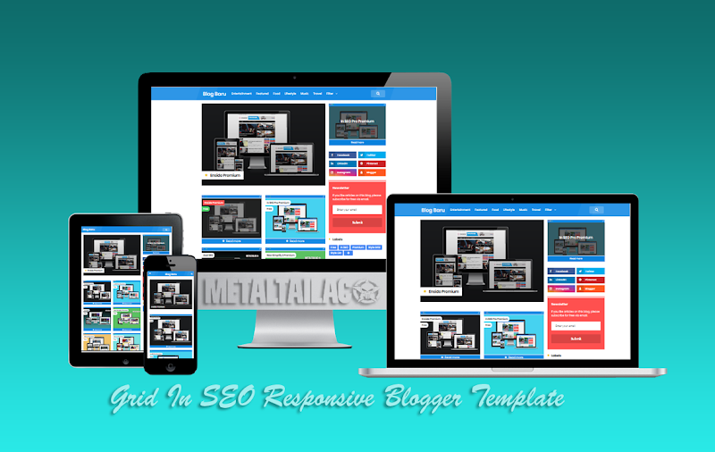 New Grid In SEO Pro Responsive Blogger Template - Responsive Blogger Template